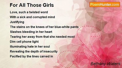 Bethany Waters - For All Those Girls