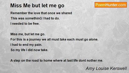 Amy Louise Kerswell - Miss Me but let me go