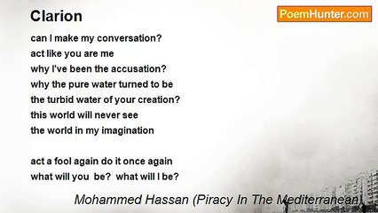 Mohammed Hassan (Piracy In The Mediterranean) - Clarion