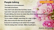 Aislinn Armstrong - People talking