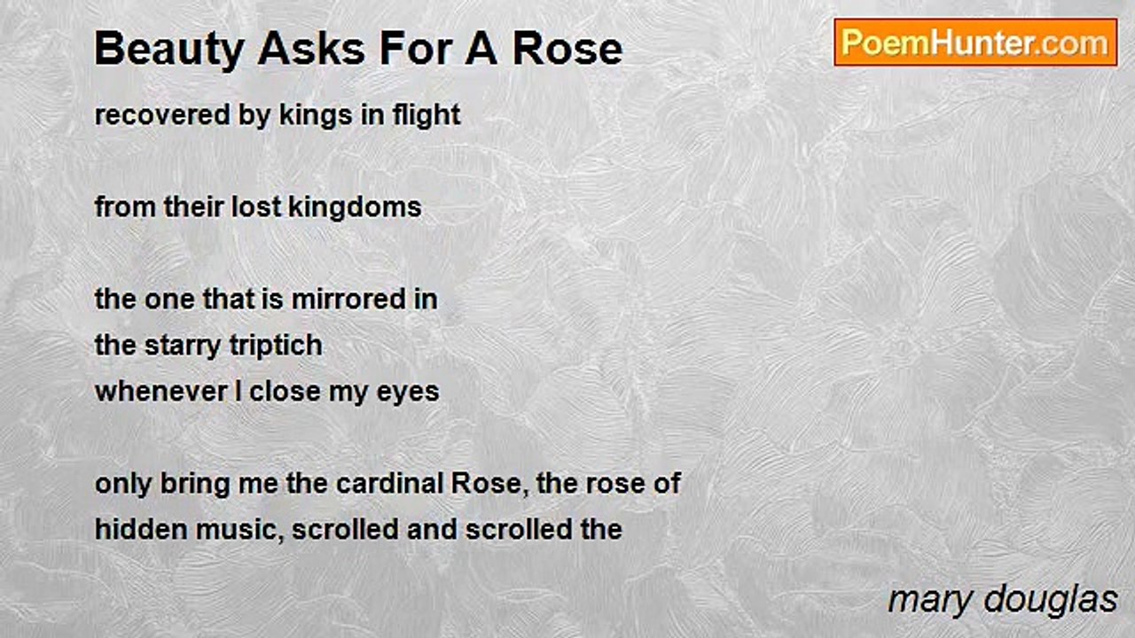 mary douglas - Beauty Asks For A Rose