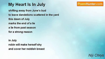 Niji Chrys - My Heart Is In July