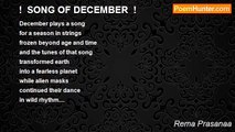 Rema Prasanaa - !  SONG OF DECEMBER  !