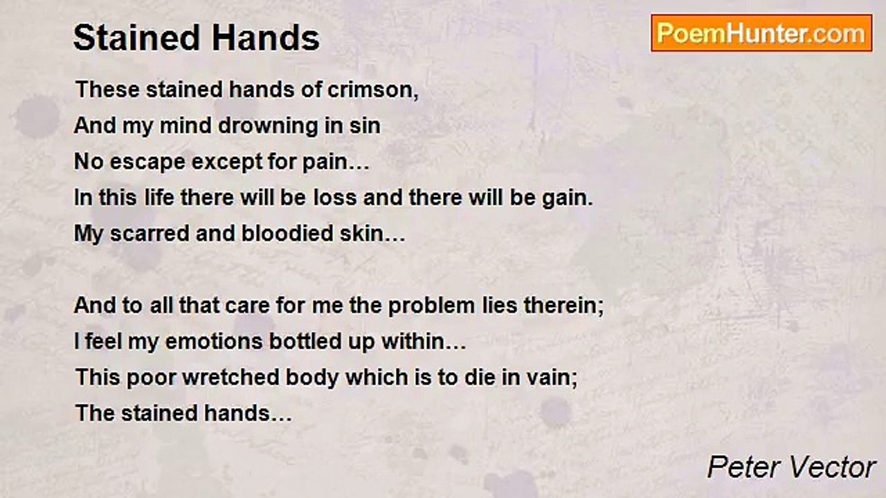 Peter Vector - Stained Hands