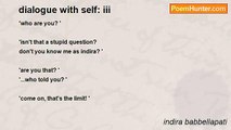 indira babbellapati - dialogue with self: iii