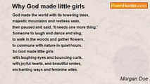 Morgan Doe - Why God made little girls