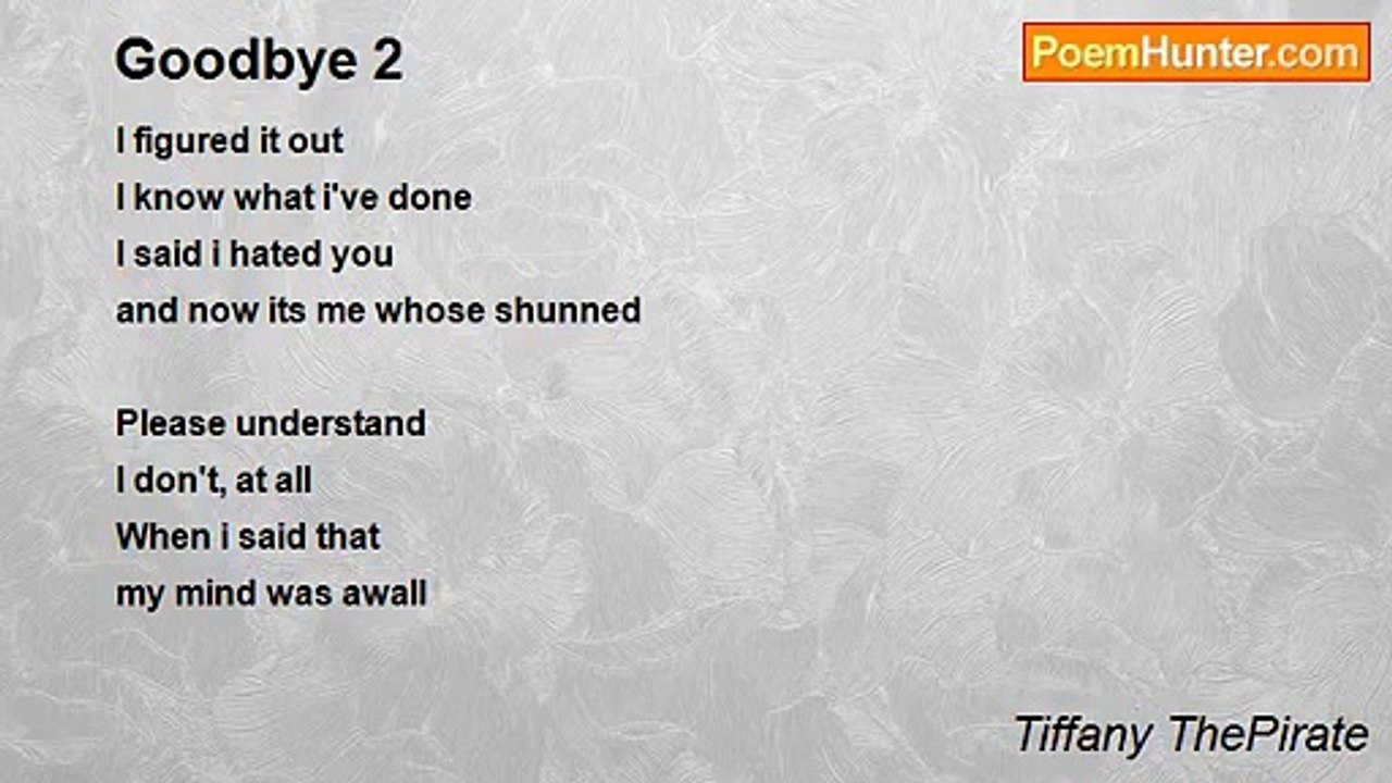 Tiffany ThePirate - Goodbye 2