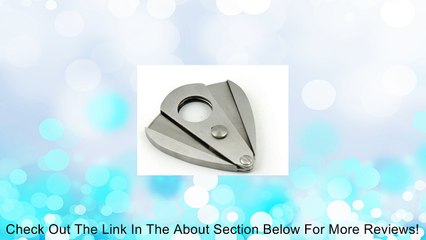 NEW Pocket Stainless Steel Double Blades Silver Cigar Cutter Scissor Shears tool Review