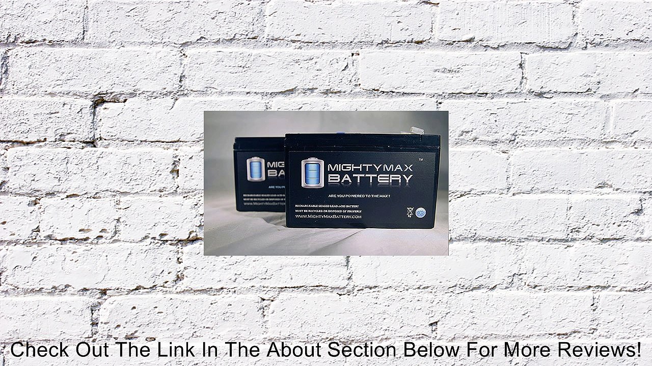 12V 7AH BATTERY REPL. WERKER WKA12-7.5F WKA12-7.5 F1 .187 EACH - 2 Pack Review