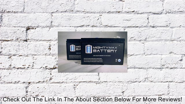 12V 7AH BATTERY REPL. WERKER WKA12-7.5F WKA12-7.5 F1 .187 EACH - 2 Pack Review