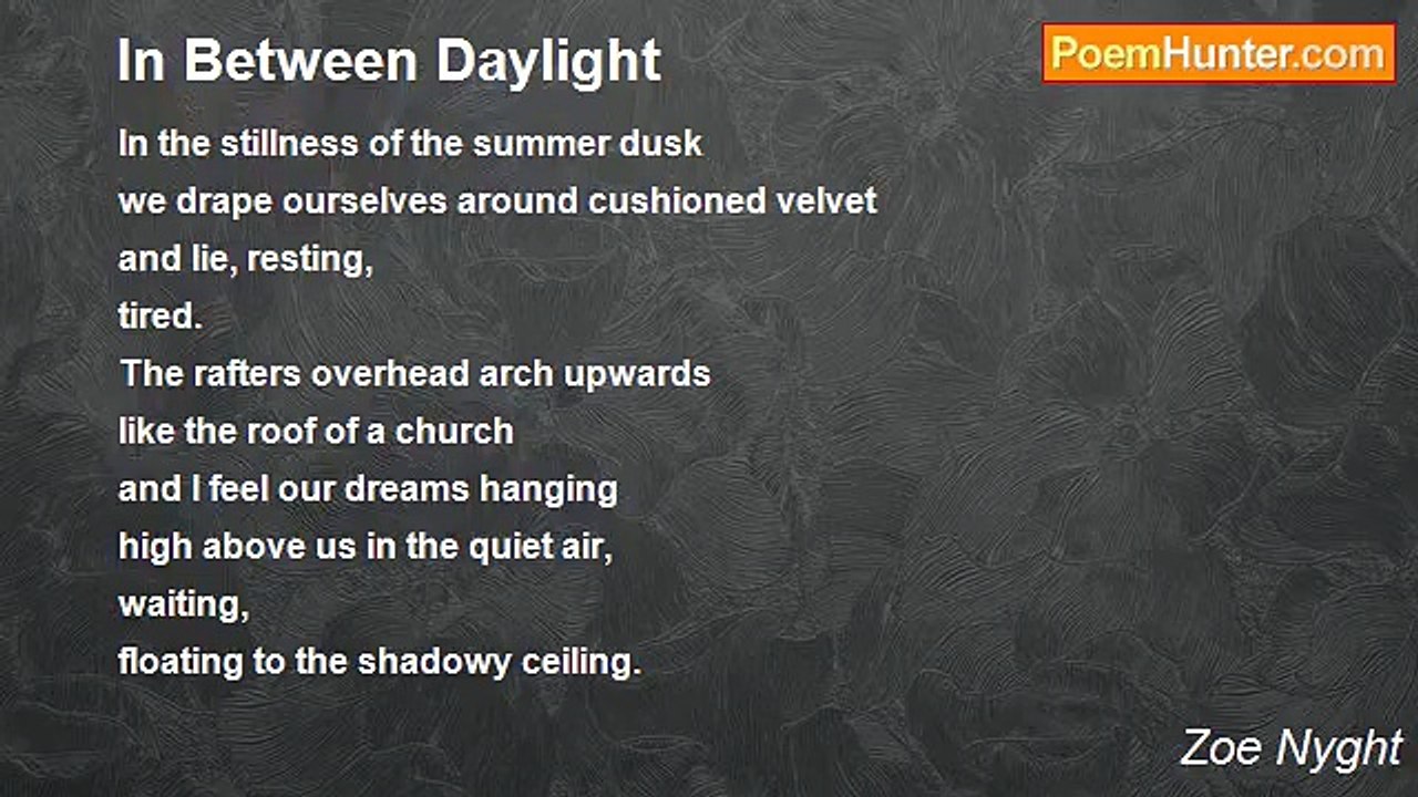 Zoe Nyght - In Between Daylight