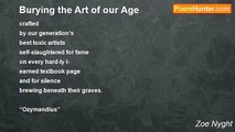 Zoe Nyght - Burying the Art of our Age