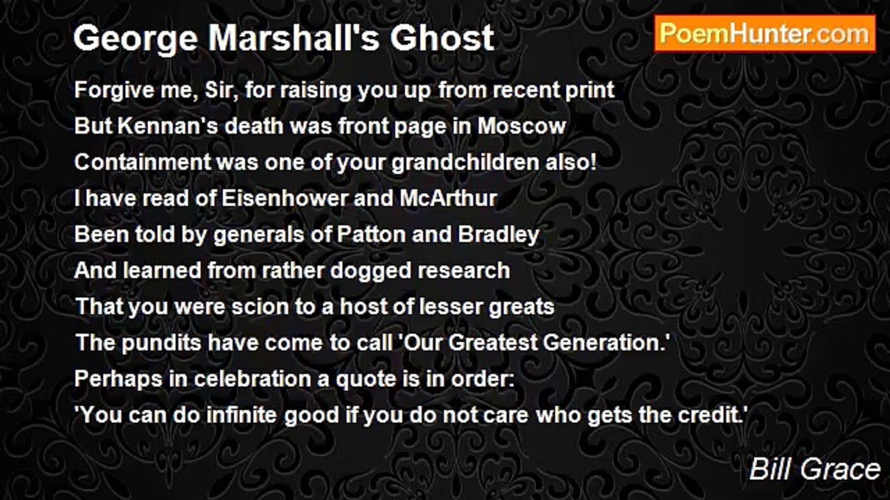 Bill Grace - George Marshall's Ghost