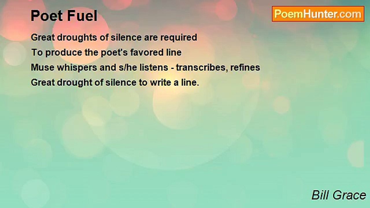 Bill Grace - Poet Fuel