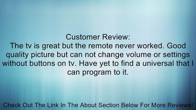 Affinity 32 Class 720p 60Hz LED HDTV/DVD Combo Review