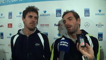 ATP - Masters Londres - Benneteau et Roger-Vasselin face à la presse après leur 1er match en double