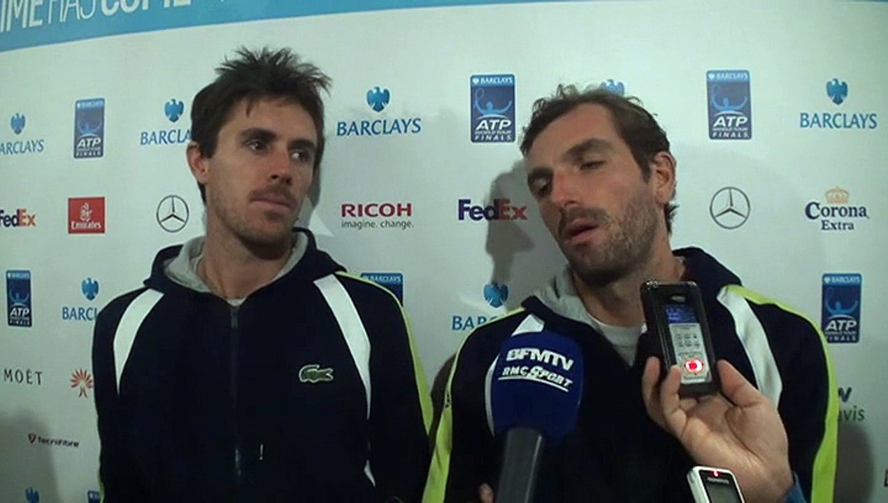 ATP - Masters Londres - Benneteau et Roger-Vasselin face à la presse après leur 1er match en double