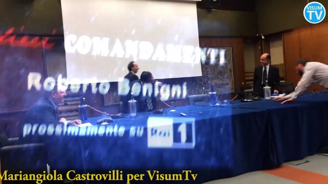I dieci Comandamenti su Raiuno - La conferenza stampa con il conduttore Roberto Benigni