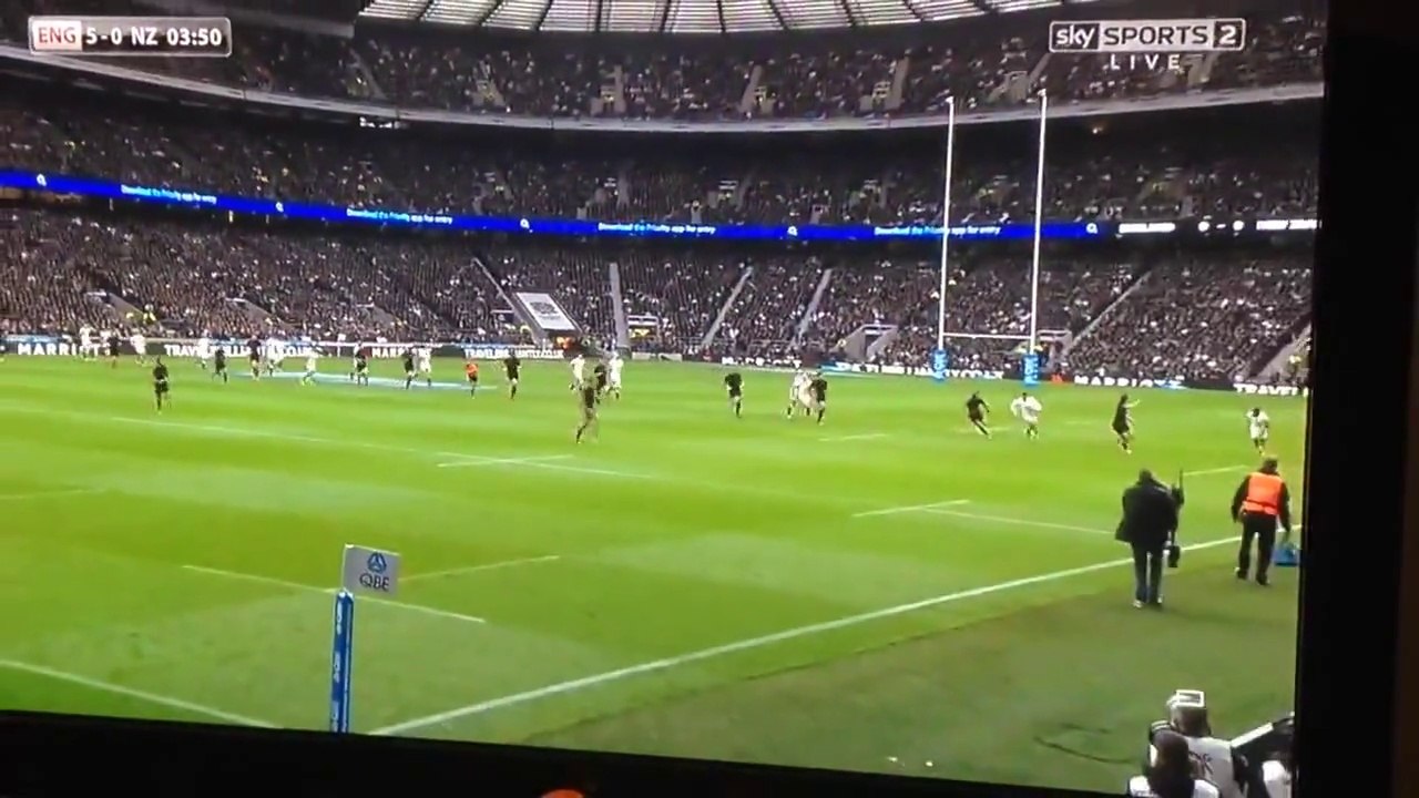 England vs All Blacks - incroyable essai de 50 mètres de Jonny May