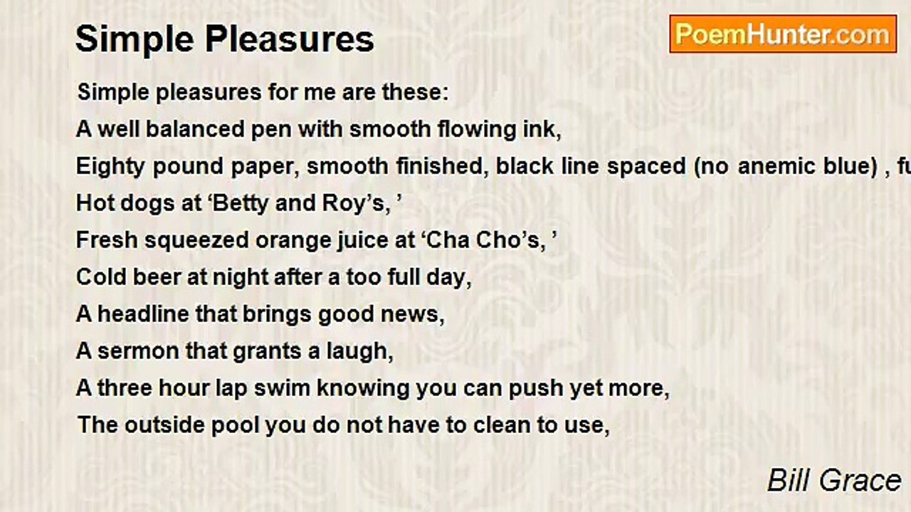 Bill Grace - Simple Pleasures
