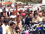 Christians in Gujranwala protest against burning couple to death-Geo Reports-09 Nov 2014