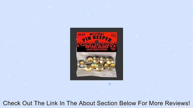 Millitay Pin keepers, biker leather jacket, vest, pin Review