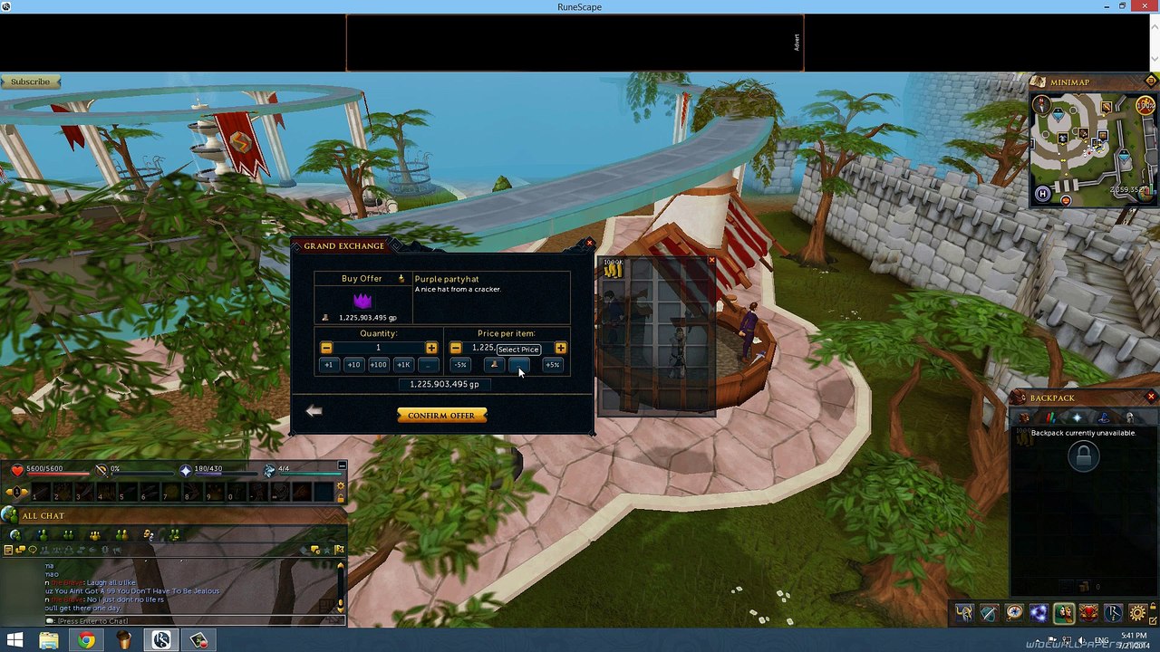 Runescape [Glitch] Phat for 1m