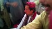 Imran Khan in Larkana in Sindhi Topi and Ajrak in 2011