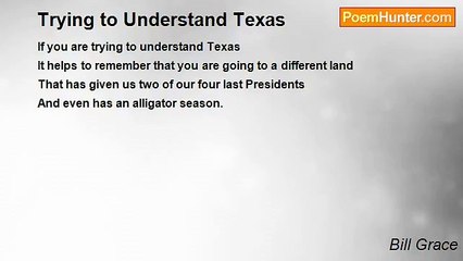 Bill Grace - Trying to Understand Texas