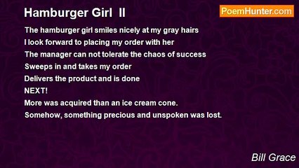 Bill Grace - Hamburger Girl  II