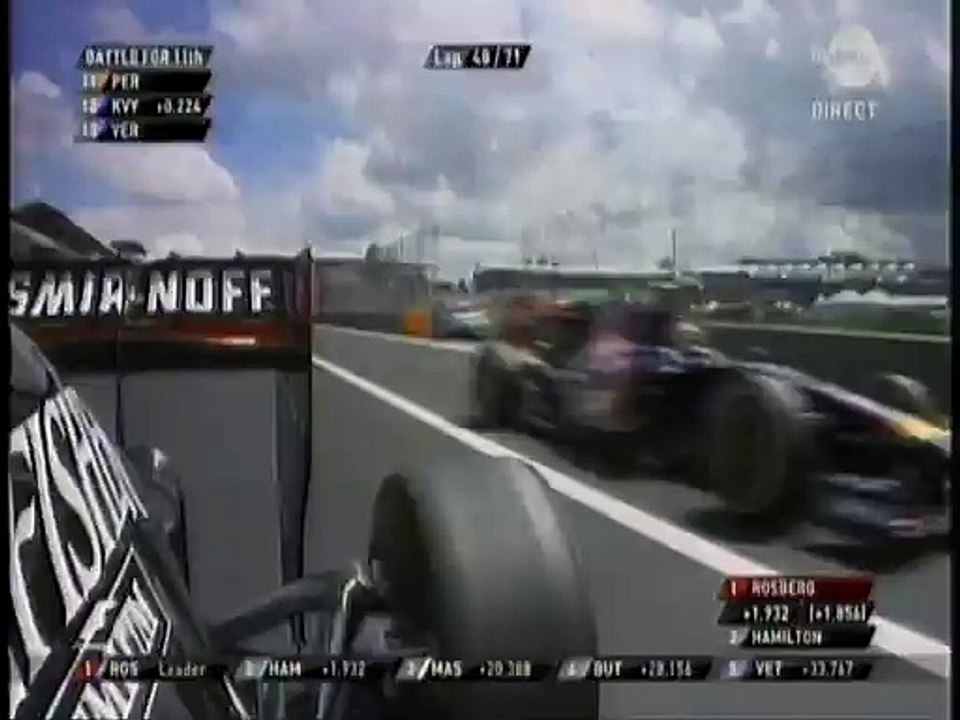 Dépassement vu depuis une caméra embarquée