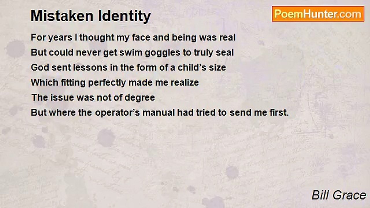 Bill Grace - Mistaken Identity