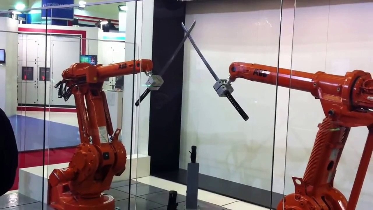 Combat de Katana entre robots
