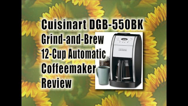 Cuisinart DGB-550BK Grind and Brew 12 Cup Automatic Coffeemaker - Best Coffee Maker Reviews