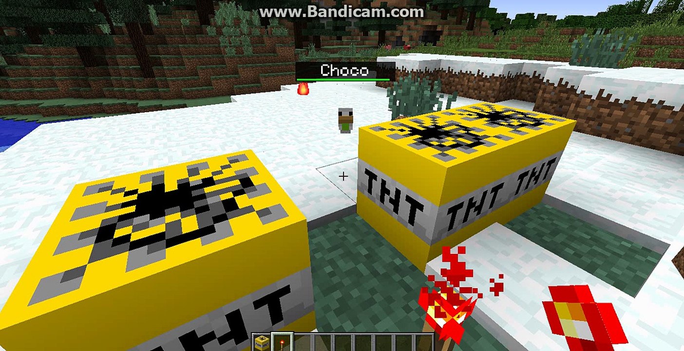 Minecraft 20 TNT değerinde TNT Patlattık
