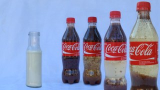 Coca Cola and Milk Experiment