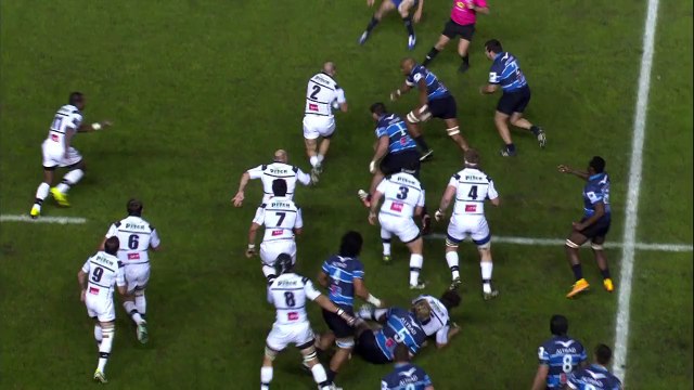 TOP14 - Montpellier-Brive: Essai Benito Masilevu (BRI) - J11 - Saison 2014/2015