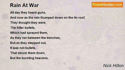 Nick Hilton - Rain At War