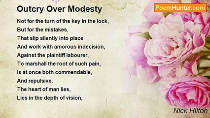 Nick Hilton - Outcry Over Modesty