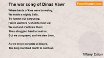 Tiffany Dillon - The war song of Dinas Vawr