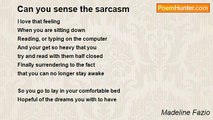 Madeline Fazio - Can you sense the sarcasm