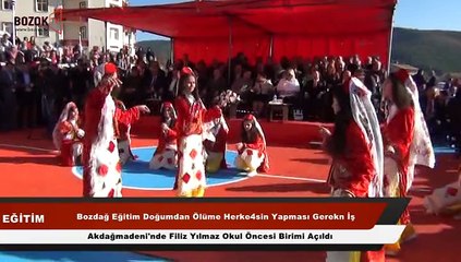AKDAĞMADENİ FİLİZ YILMAZ OKUL ÖNCESİ EĞİTİM BİRİMİ TÖRENLE AÇILDI