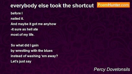 Percy Dovetonsils - everybody else took the shortcut