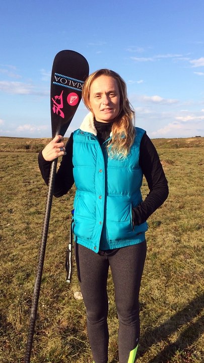 Itw Caroline Angibaud Championne de France SUP race Beach Race 2014