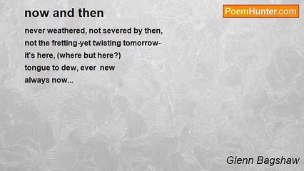 Glenn Bagshaw - now and then