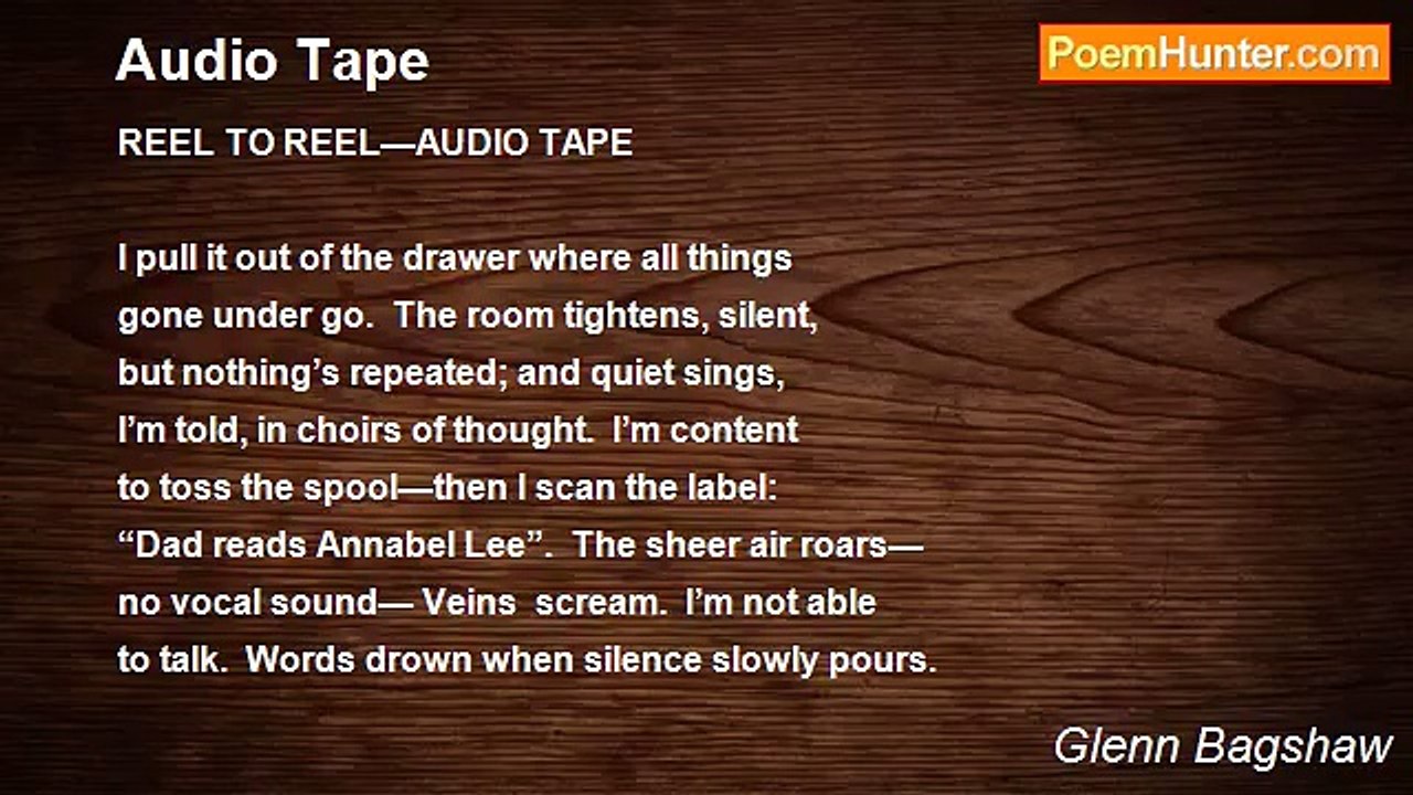 Glenn Bagshaw - Audio Tape