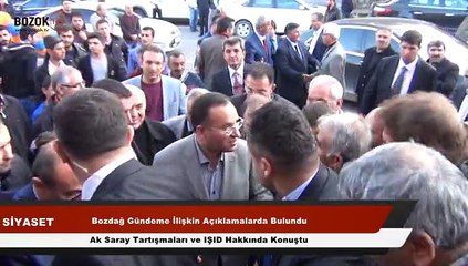 ADALET BAKANI BOZDAĞ GÜNDEME İLİŞKİN AK SARAY VE ISID HAKKINDA KONUŞTU