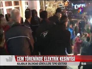 Erzurum'daki Cem töreninde elektrikler kesilince olaylar çıktı