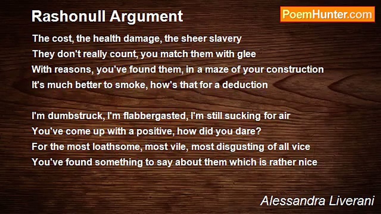 Alessandra Liverani - Rashonull Argument
