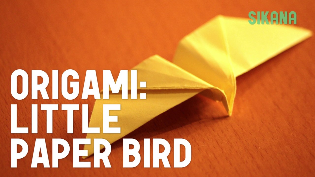Origami: How to Make a Little Paper Bird - Easy and Fun Folding